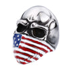 USA Skull Ring