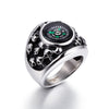 Compass Skull Ring