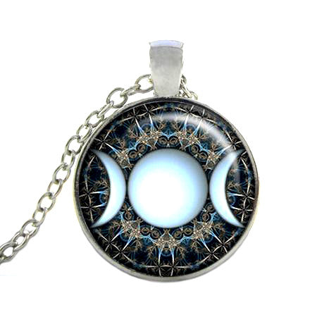 Triple Moon Goddess Pendant