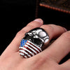 USA Skull Ring