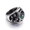 Compass Skull Ring