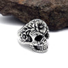 Flower Skull Ring