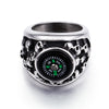 Compass Skull Ring