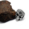 Flower Skull Ring