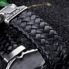 Voltaic Skull Leather Bracelet