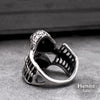duel skeleton ring rear view