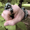 eternal skull ring with skeleton bracelet