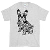 french bulldog tshirt men's ash