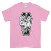 death by flowers t shirt mens light pink